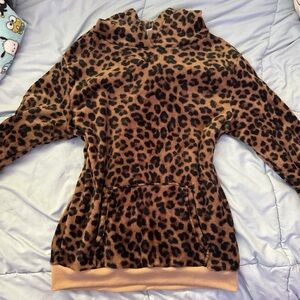 Leopard Print Hoodie